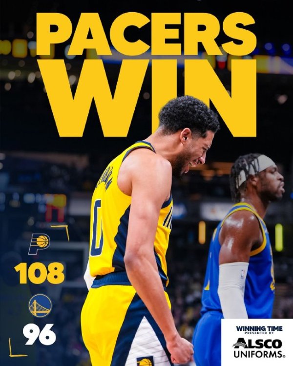 皇冠体育平台 哈利伯顿25+10库里缺阵 步行者力克勇士5连胜