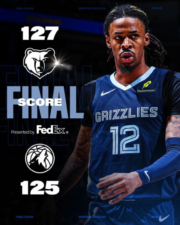 皇冠体育网址 莫兰特准绝杀灰熊险胜森林狼 热火大胜开拓者