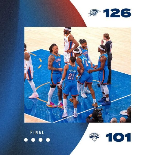 皇冠体育平台 亚历山大39分雷霆大胜尼克斯 鹈鹕力克76人