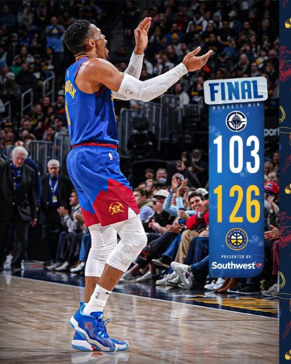 皇冠体育平台 约基奇缺阵掘金大胜快船 文班10分马刺负雄鹿