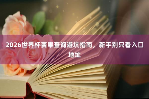 2026世界杯赛果查询避坑指南，新手别只看入口地址