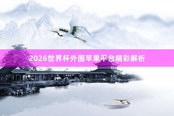 2026世界杯外围苹果平台精彩解析